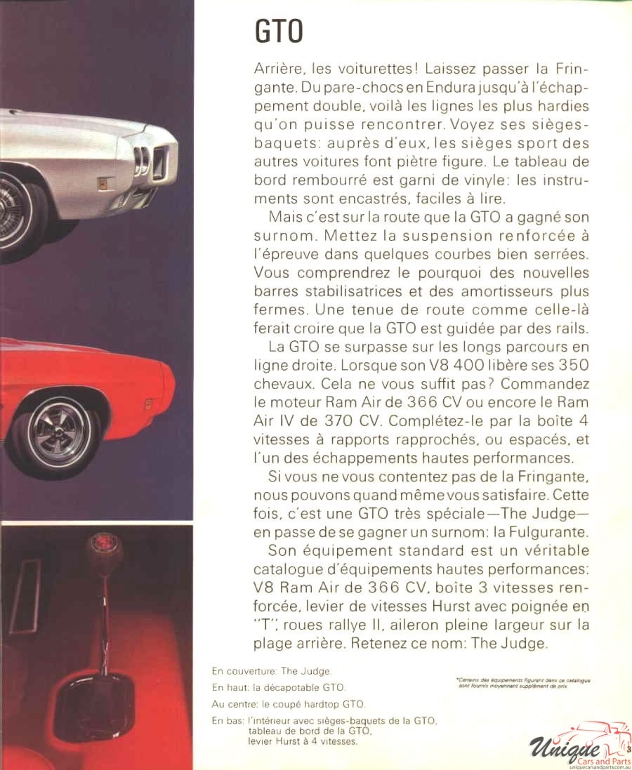 1970 Pontiac LeMans Tempest Canadian (French) Brochure Page 4